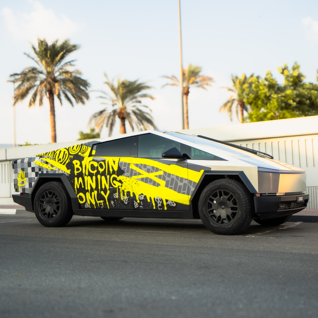 Tesla Cybertruck Cyberbeast: Full Custom Printed Vinyl Wrap Design & Installation