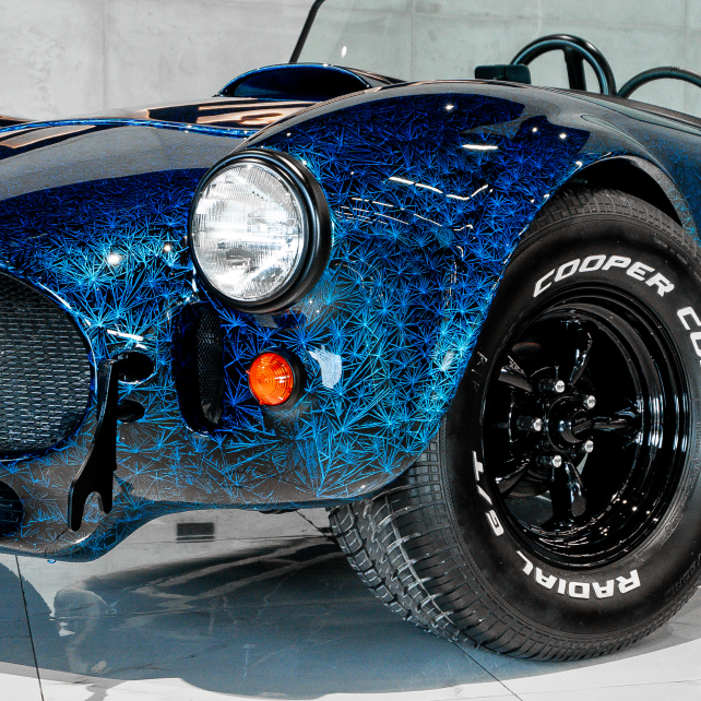 Ford Cobra: Exclusive Artistic Repaint with Crystal Pattern Finish