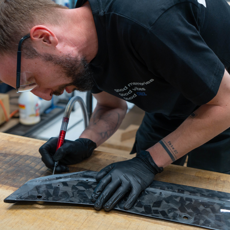 Composite Production. Carbon / fiberglass / hybrid solutions depending on the application and budget.