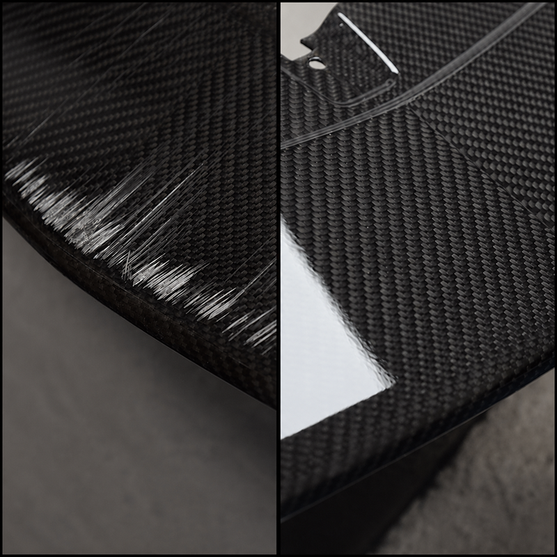 Forged and Woven Carbon. Forged carbon parts and overlays with pattern options and multiple finishes. Classic woven carbon aesthetic for trims, covers, and performance-style components.