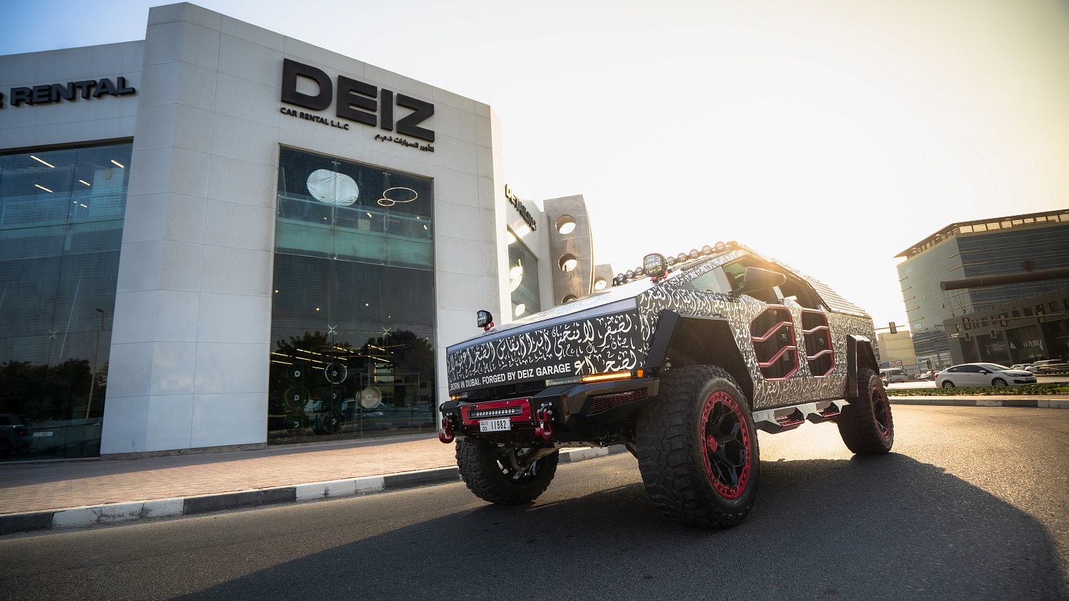 Tesla Cybertruck Arabic Calligraphy Wrap — A True Multi-Layer Custom Project