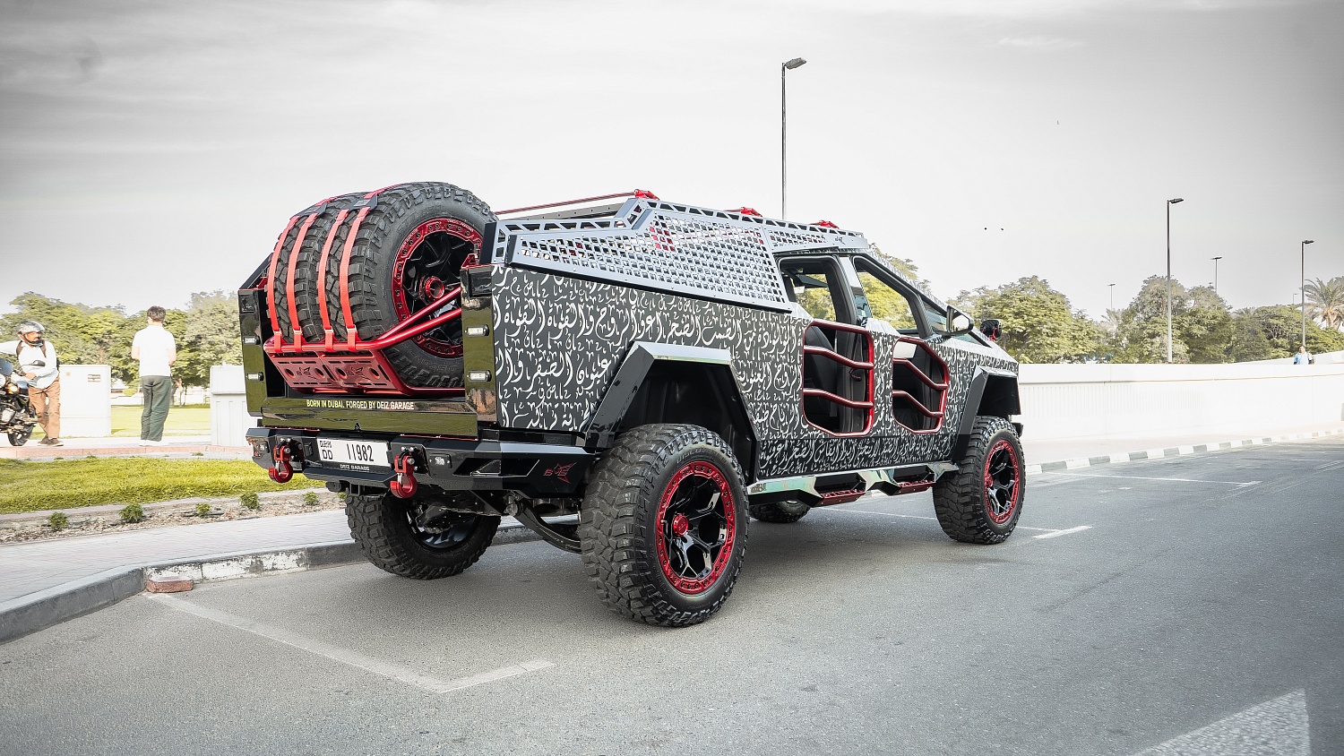 Tesla Cybertruck Arabic Calligraphy Wrap — A True Multi-Layer Custom Project